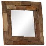 Miroir Bois de récupération massif 50 x 50 cm