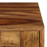 Table basse Bois massif avec finition miel 110x50x37 cm