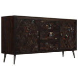 Solid reclaimed wood sideboard 160x40x80 cm