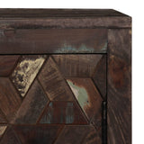 Solid reclaimed wood sideboard 160x40x80 cm