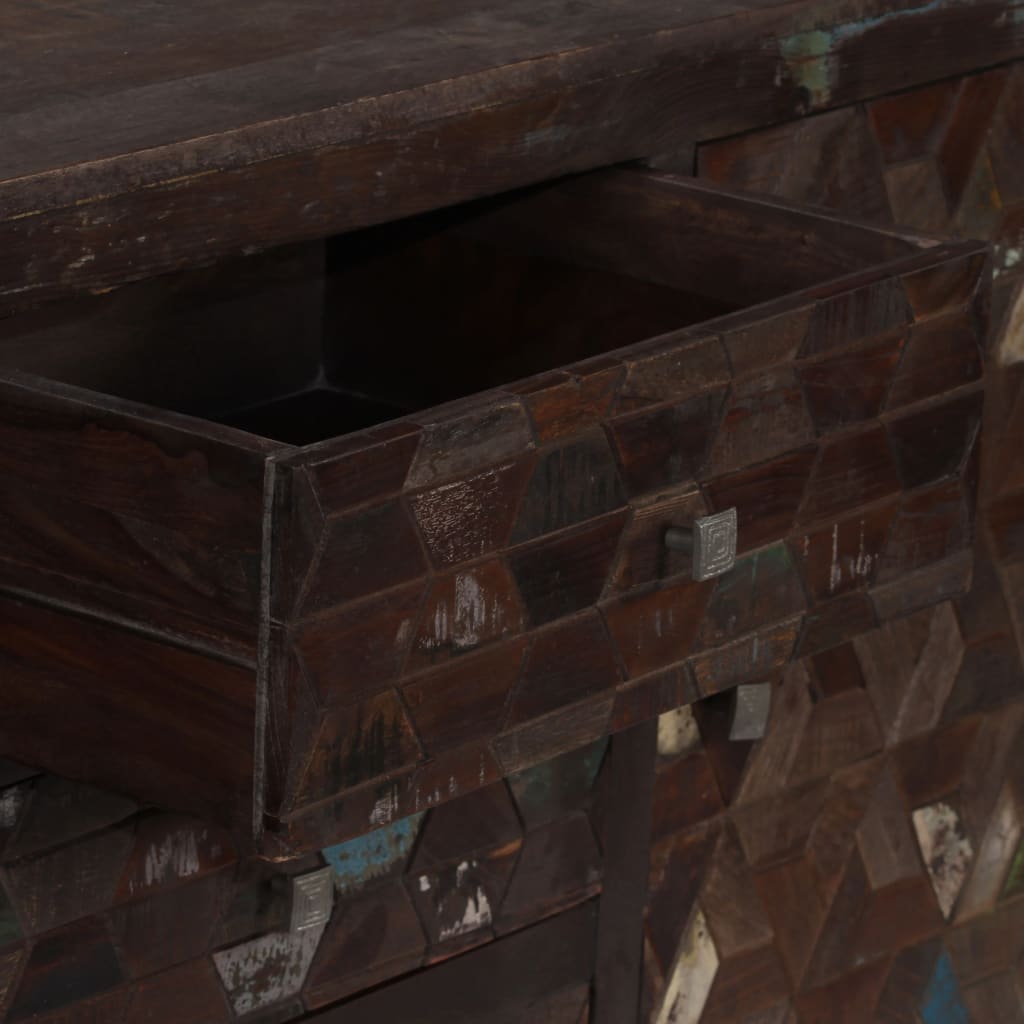 Solid reclaimed wood sideboard 160x40x80 cm