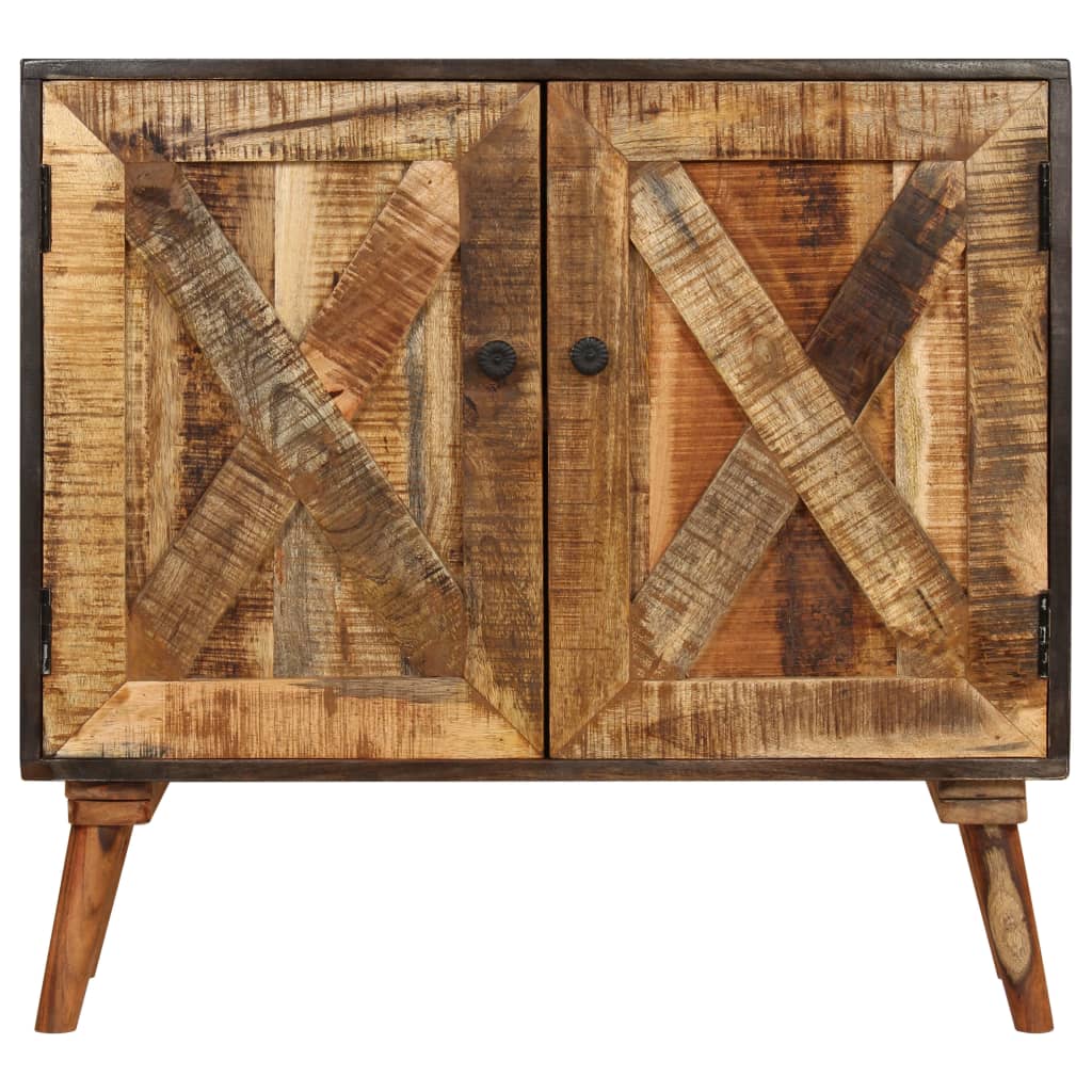 Solid mango wood sideboard 85x30x75 cm