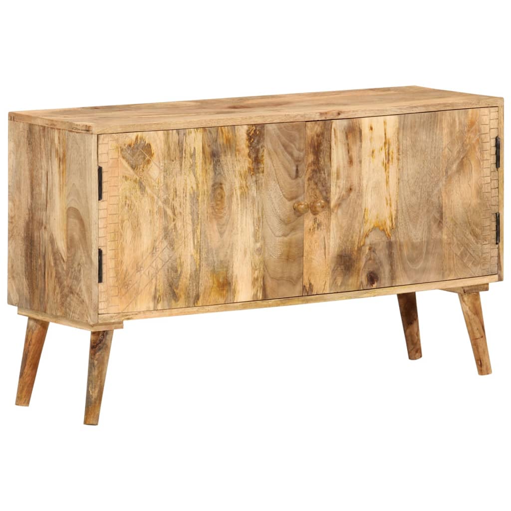 Solid mango wood sideboard 110x30x60 cm