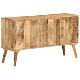 Solid mango wood sideboard 110x30x60 cm