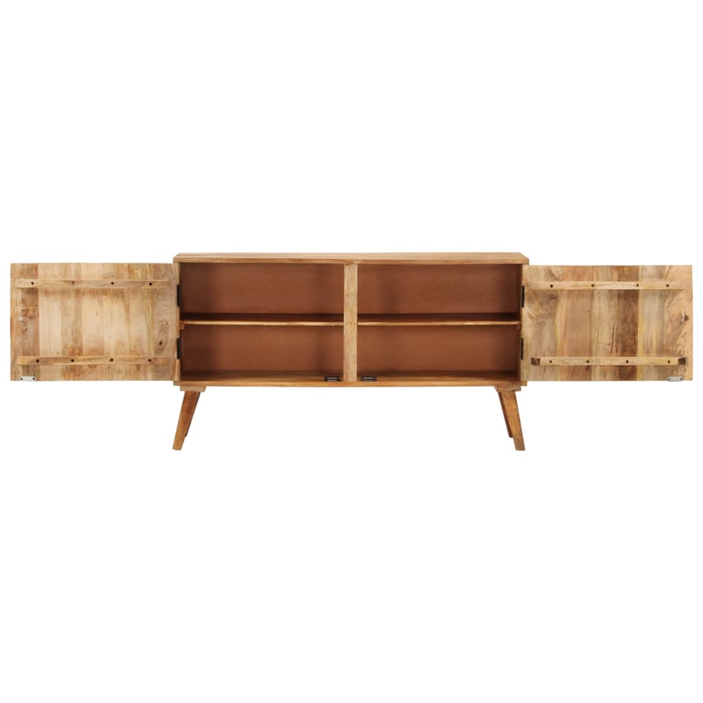 Solid mango wood sideboard 110x30x60 cm