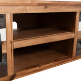 Meuble TV bois massif d'acacia 120 x 35 x 40 cm