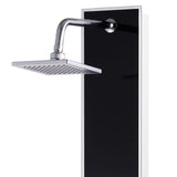 Shower panel Glass 18 x 42.1 x 120 cm Black