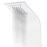 Panneau de douche aluminium 20x44x130 cm blanc