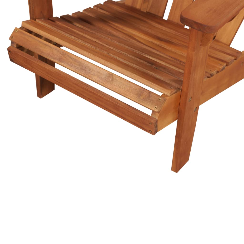 Chaise de jardin Adirondack Bois d'acacia massif