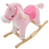 Cheval à bascule Peluche 65x32x58 cm Rose