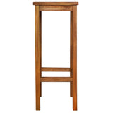 Tabourets de bar lot de 2 bois d'acacia massif