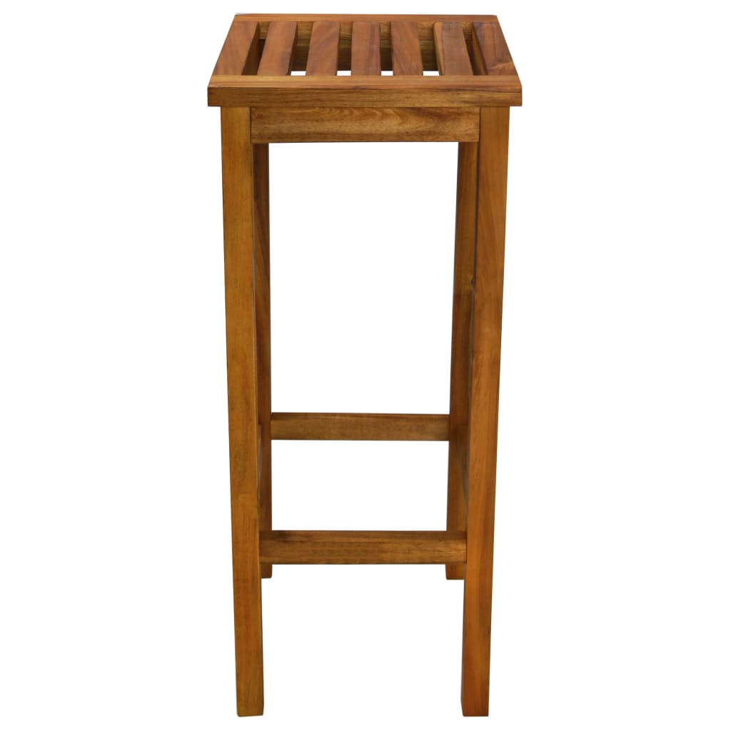 Tabourets de bar lot de 2 bois d'acacia massif