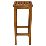 Tabourets de bar lot de 2 bois d'acacia massif