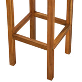 Tabourets de bar lot de 2 bois d'acacia massif