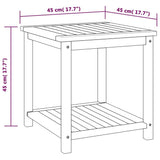 Beistelltisch Massives Akazienholz 45x45x45 cm