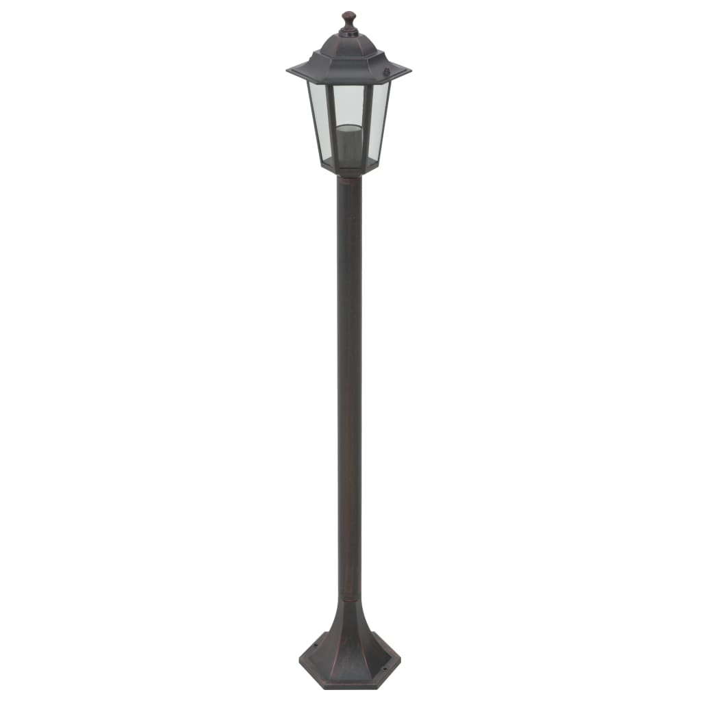 Garden stake lamp 6 pcs E27 110 cm Aluminum Bronze