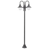 Lampadaire de jardin E27 220 cm Aluminium 3 lanternes Bronze