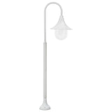 Lampadaire de jardin E27 120 cm Aluminium Blanc