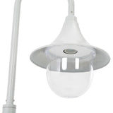 Lampadaire de jardin E27 120 cm Aluminium Blanc