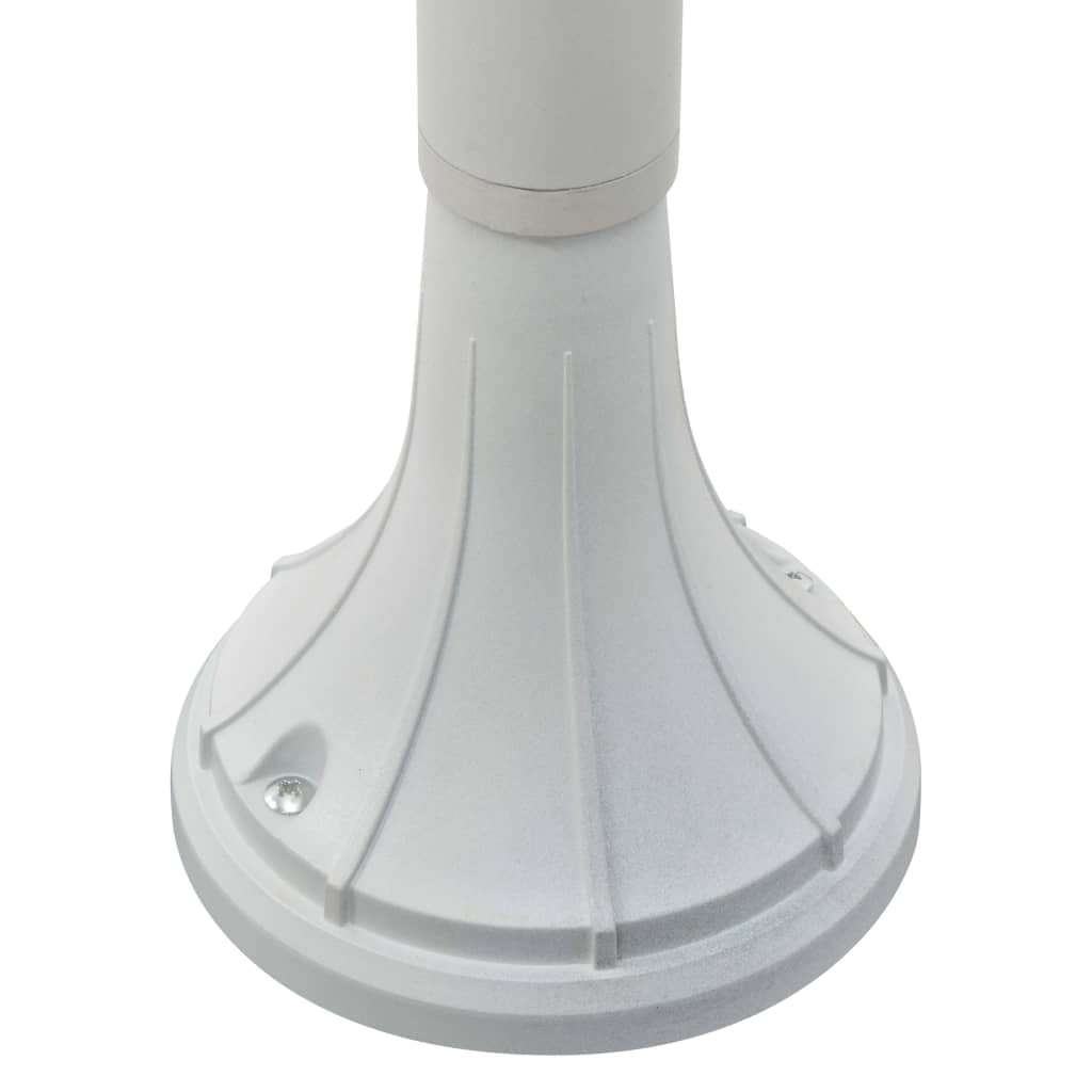 Lampadaire de jardin E27 120 cm Aluminium Blanc