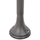 Lampadaire de jardin E27 120 cm Aluminium Bronze