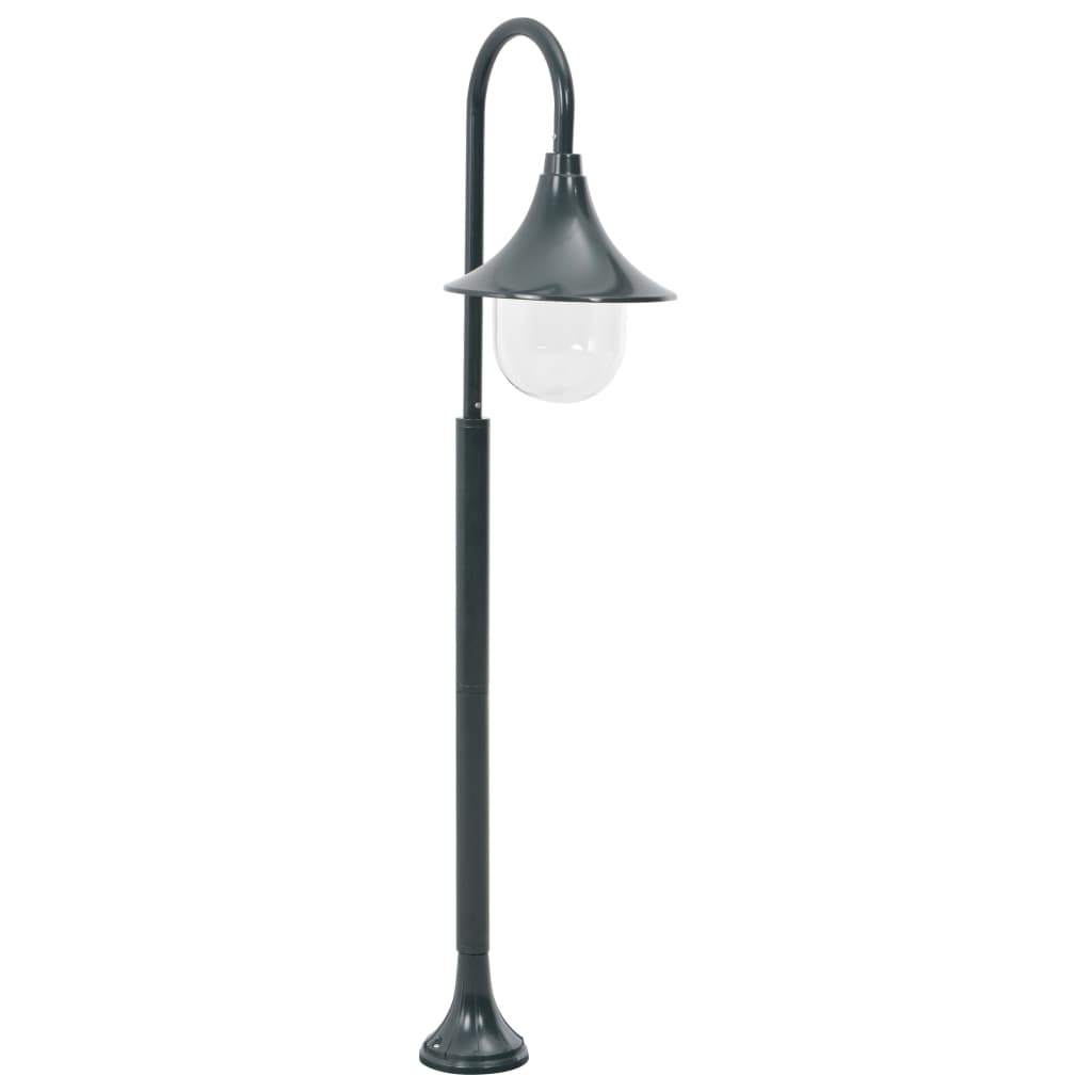 Gartenlampe E27 120 cm Aluminium Dunkelgrün