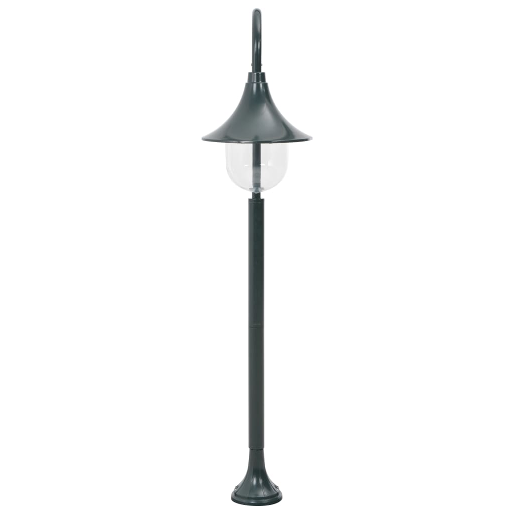 Gartenlampe E27 120 cm Aluminium Dunkelgrün