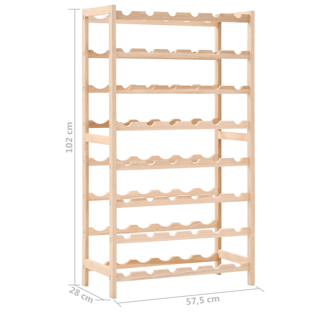 Weinregal Zedernholz 57,5 ​​x 28 x 102 cm