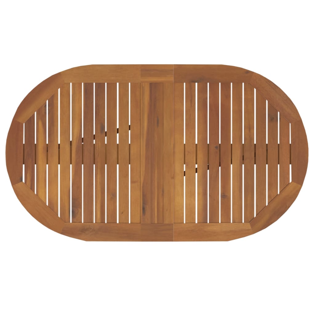 Ensemble à manger d'extérieur pliable 5pcs Bois d'acacia solide