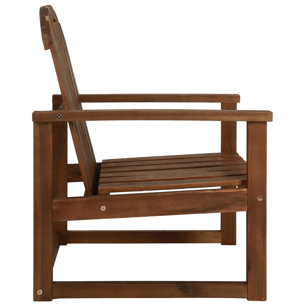 Chaises de jardin lot de 2 Bois d'acacia solide