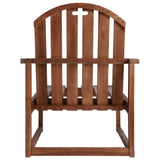 Chaises de jardin lot de 2 Bois d'acacia solide