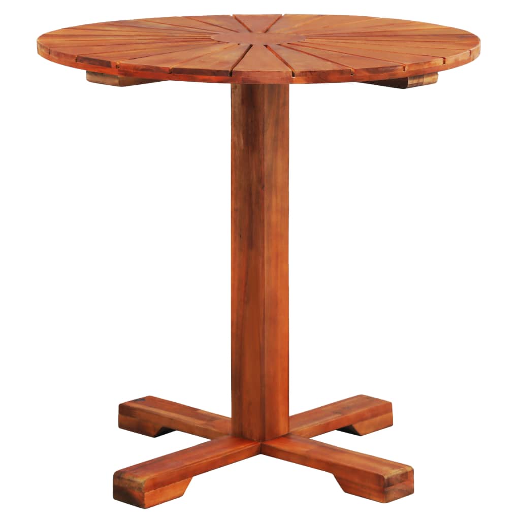 Table de bistro 70x70 cm Bois d'acacia massif