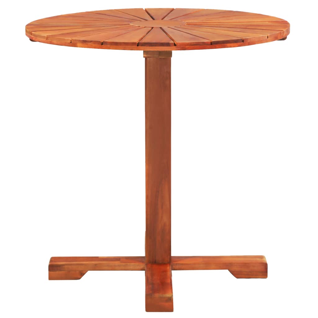 Table de bistro 70x70 cm Bois d'acacia massif