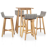 Ensemble à manger d'extérieur 5 pcs Bois d'acacia solide