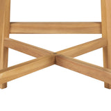 Bar stools set of 2 solid acacia wood