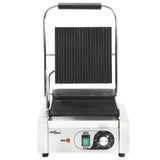 Gerillter Paninigrill aus Edelstahl, 1800 W, 31 x 30,5 x 20 cm