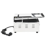 Gerillter Paninigrill aus Edelstahl, 1800 W, 31 x 30,5 x 20 cm