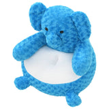 Blue stuffed elephant