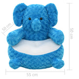 Blue stuffed elephant