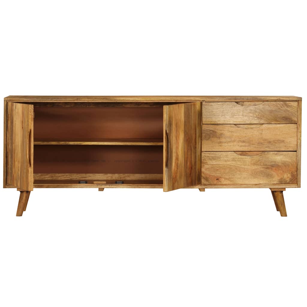 Solid mango wood sideboard 170x40x70 cm