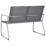 4-piece garden furniture set Fabric and steel Grey