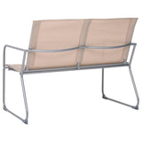 4-piece garden furniture set Fabric and steel Cream