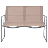 4-piece garden furniture set Fabric and steel Taupe