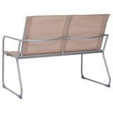 4-piece garden furniture set Fabric and steel Taupe