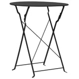 Ensemble de bistro 3 pcs Acier Noir