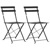 Ensemble de bistro 3 pcs Acier Noir