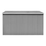 Garden shed 257x298x178 cm Grey metal