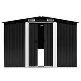 Garden shed 257x298x178 cm Metal Anthracite