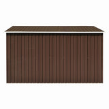 Garden shed 257x298x178 cm Brown metal