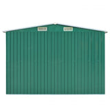 Garden shed 257x580x181 cm Green Metal